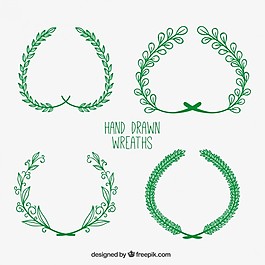 手繪的花環(huán)