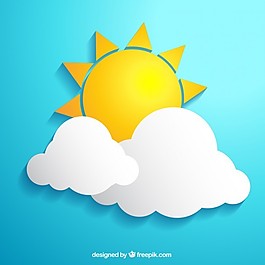 太陽和云