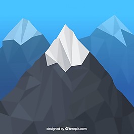 多邊形的山