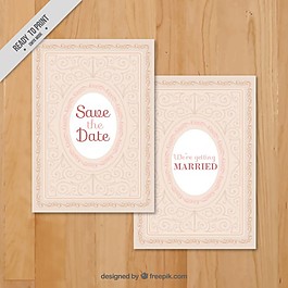 優(yōu)雅的婚禮邀請，柔和的色調(diào)