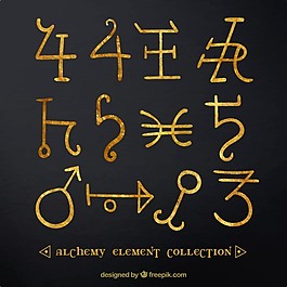 金黃色的符號(hào)收藏