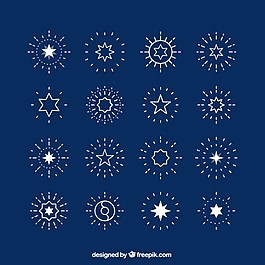 淡蓝色的星星和阳光