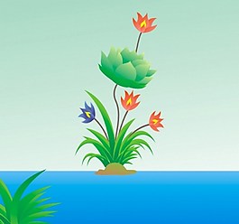 湖中的蓮花
