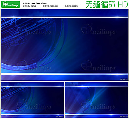 旋转地球蓝色商务新闻背景循环视频HD