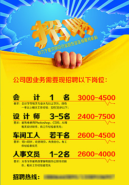 招聘海報(bào)