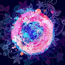 花紋圖案矢量圖素材