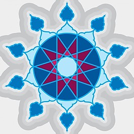 藍(lán)色的伊斯蘭裝飾