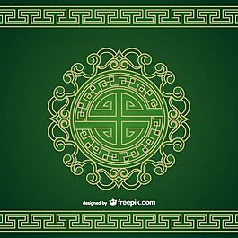 圖案的中國(guó)裝飾品