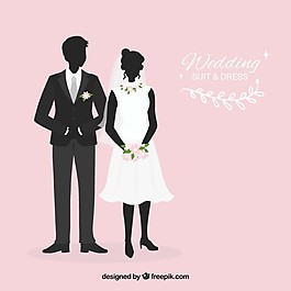 結(jié)婚禮服和新娘禮服的輪廓