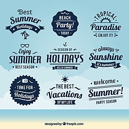 各種夏季徽章