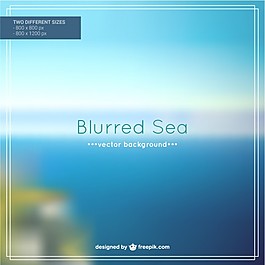 模糊的海面背景