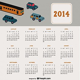 2014日历旅行车设计
