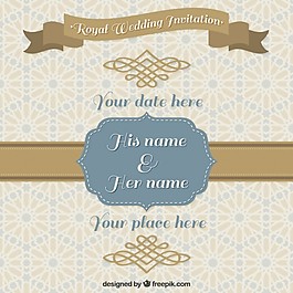 復(fù)古設(shè)計中的裝飾結(jié)婚邀請