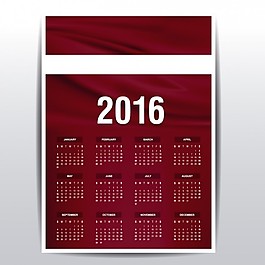 拉脫維亞日歷2016