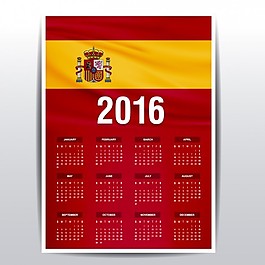 西班牙2016日歷