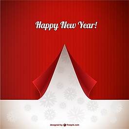 三維新的一年卡