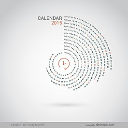 2015輪的日歷