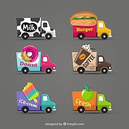 食品卡車收集