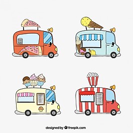 手拉快餐車