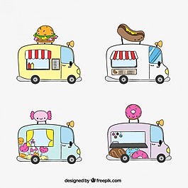 粗略的快餐车