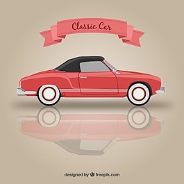 紅色經(jīng)典汽車