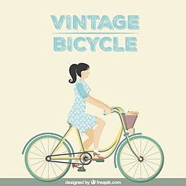 騎自行車的女人