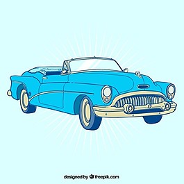 復古的敞篷車