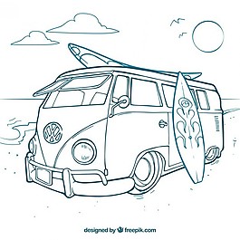 冲浪车