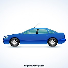 藍色的車