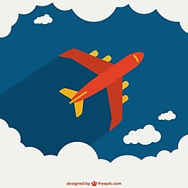飛機穿越天空