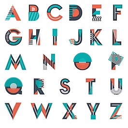 现代和几何字体