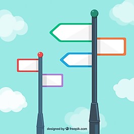 空白的路標(biāo)