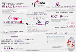 影樓實用婚紗寫真字體PSD分層模板