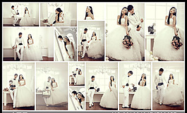 {純白色的愛戀}婚紗放大片B
