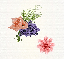 手繪鮮花
