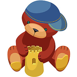 可愛卡通熊城堡Funny Bear 08