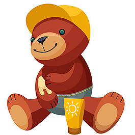 可愛卡通熊防曬Funny Bear 05
