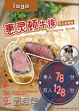 牛排海報