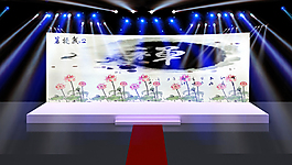 户外弧形舞台舞美创意led屏