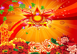 51勞動(dòng)節(jié)紅色海報(bào)設(shè)計(jì)PSD分層素材