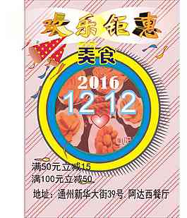 美食海報
