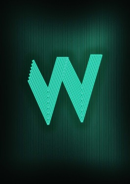 W霓虹燈字設(shè)計