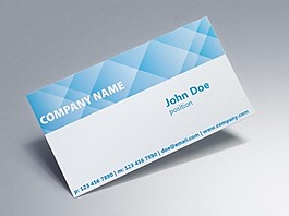 藍(lán)色企業(yè)名片設(shè)計(jì)