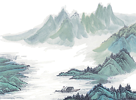 山水模板下載圖片