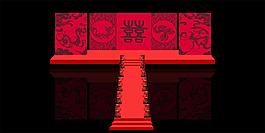 中式婚禮psd素材
