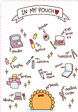 矢量人物  化妝圖片