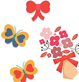 蝴蝶結(jié) 花朵裝飾圖片