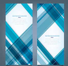藍(lán)色格紋banner矢量素圖片