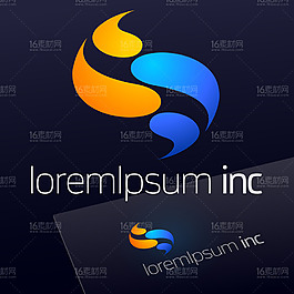 時尚圓形LOGO設計矢量素材