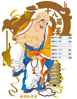 十八罗汉佛像